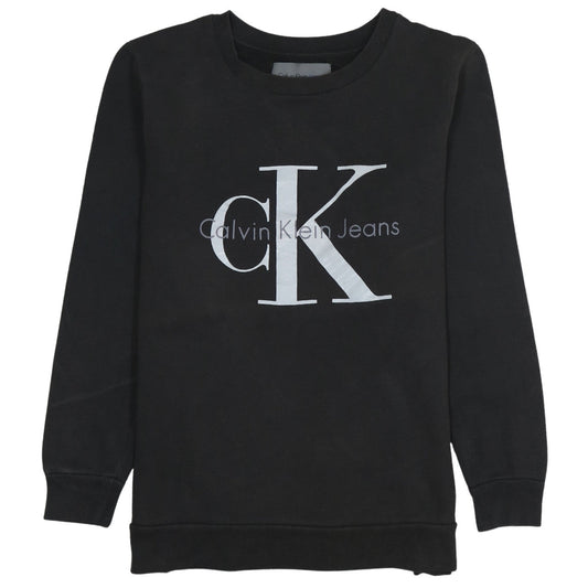 Mens UK Size M Calvin Klein Jeans Black Pullover Sweatshirt