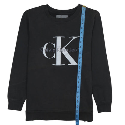 Mens UK Size M Calvin Klein Jeans Black Pullover Sweatshirt