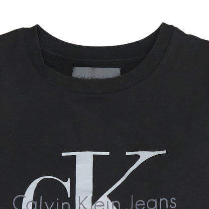 Mens UK Size M Calvin Klein Jeans Black Pullover Sweatshirt
