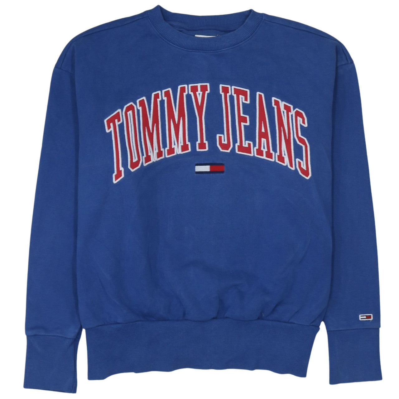 Mens UK Size M Tommy Jeans Blue Pullover Sweatshirt