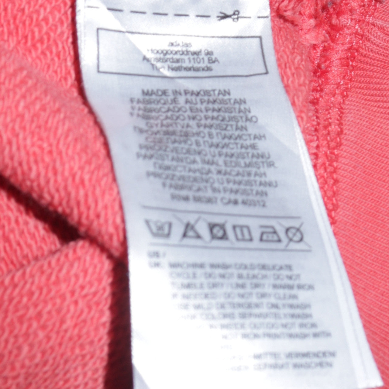 Womens UK Size 16 adidas Pink Pullover Hoodie