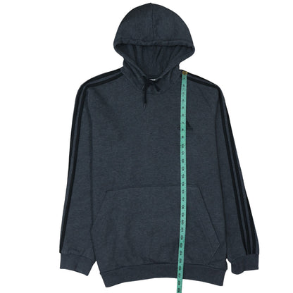Mens UK Size L adidas Grey Pullover Hoodie
