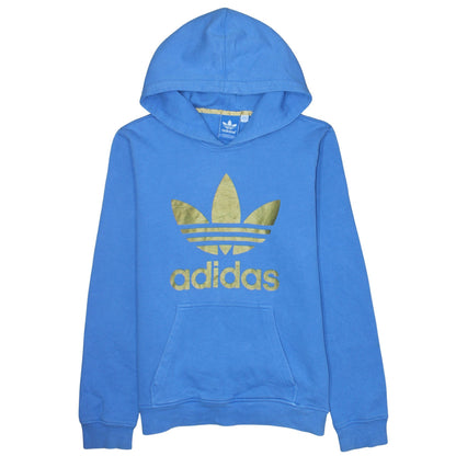 Mens UK Size S adidas Blue Pullover Hoodie