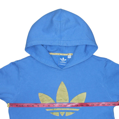 Mens UK Size S adidas Blue Pullover Hoodie
