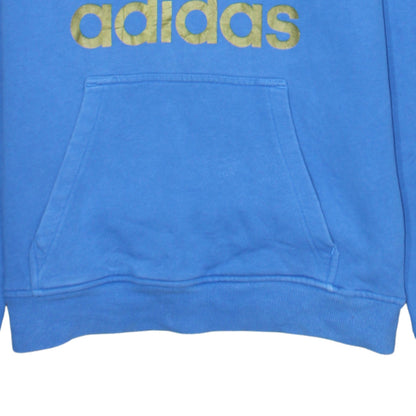 Mens UK Size S adidas Blue Pullover Hoodie