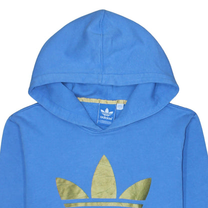 Mens UK Size S adidas Blue Pullover Hoodie