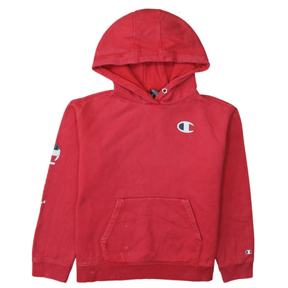 Mens UK Size M Champion Red Pullover Hoodie