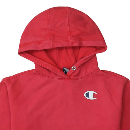Mens UK Size M Champion Red Pullover Hoodie