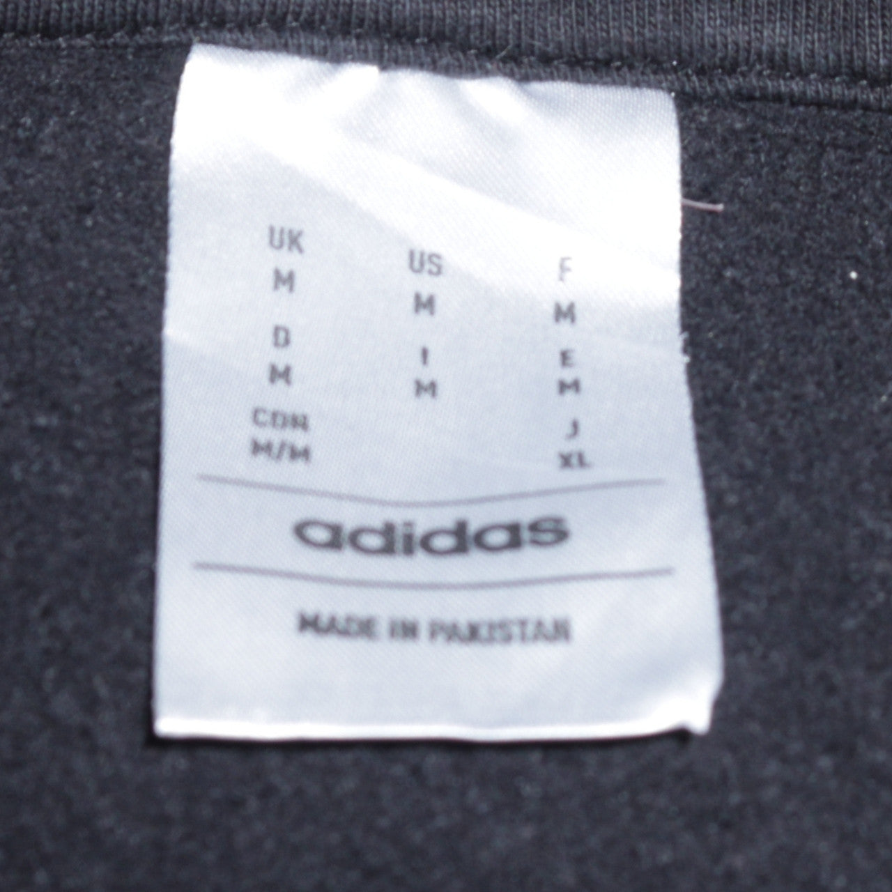 Mens UK Size M adidas Black Pullover Hoodie