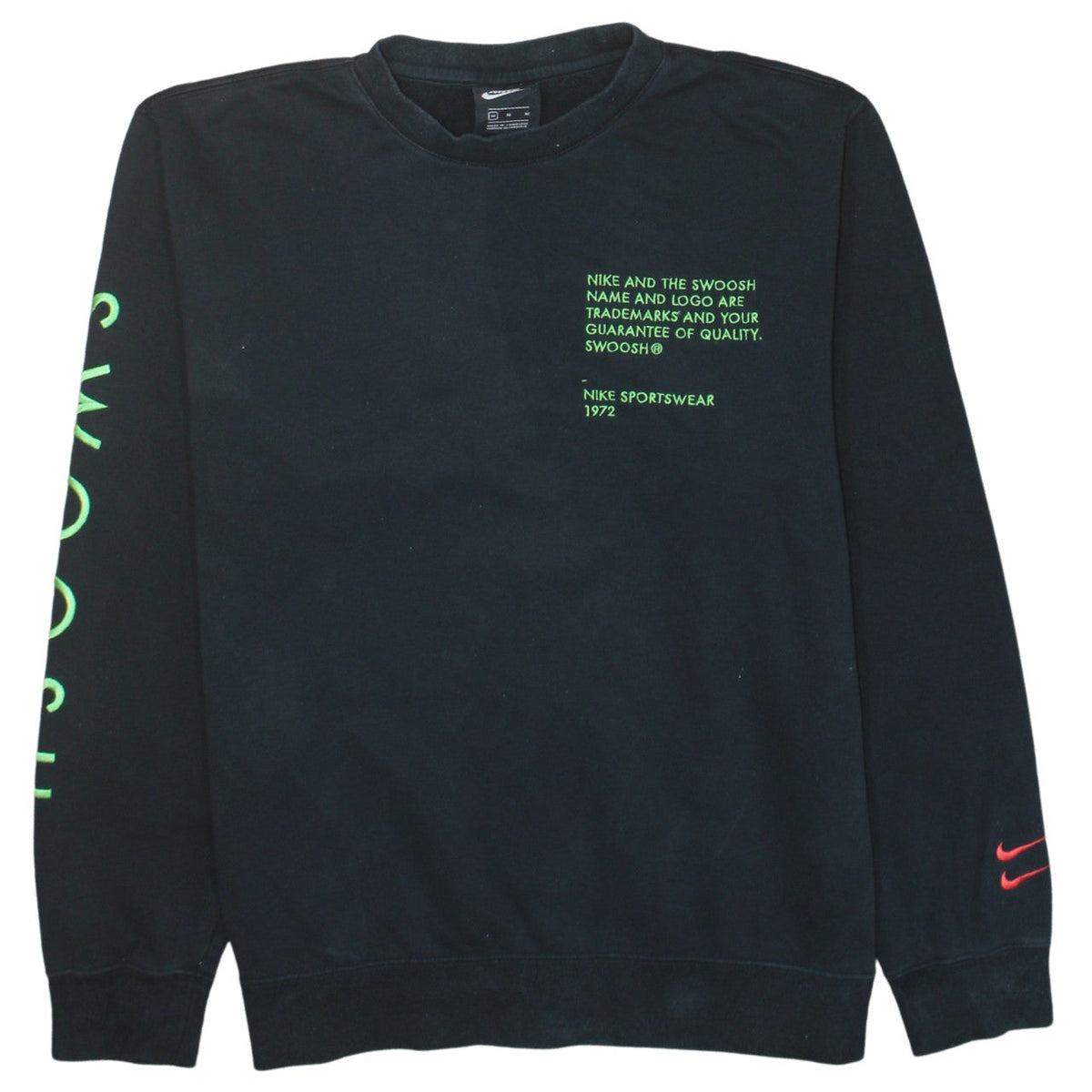 Mens UK Size M Nike Black Pullover Sweatshirt
