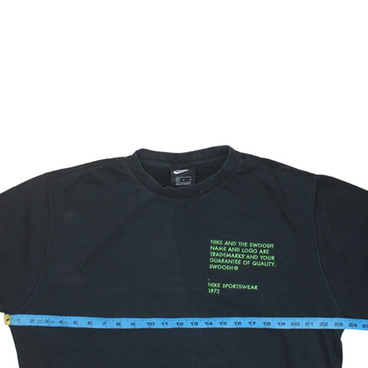 Mens UK Size M Nike Black Pullover Sweatshirt