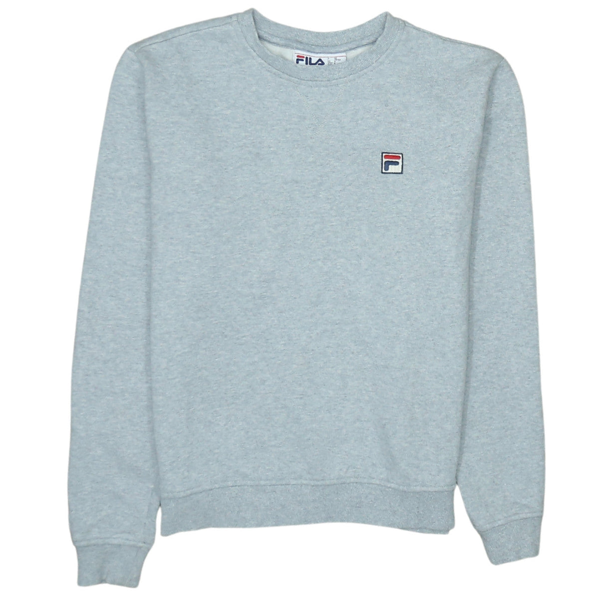 Fila Men’s Grey Crew Neck Pullover Sweatshirt Small Regular Fit
