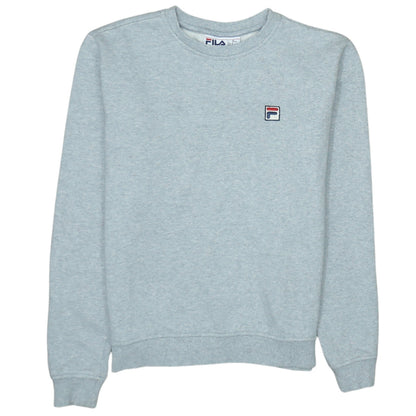 Fila Men’s Grey Crew Neck Pullover Sweatshirt Small Regular Fit