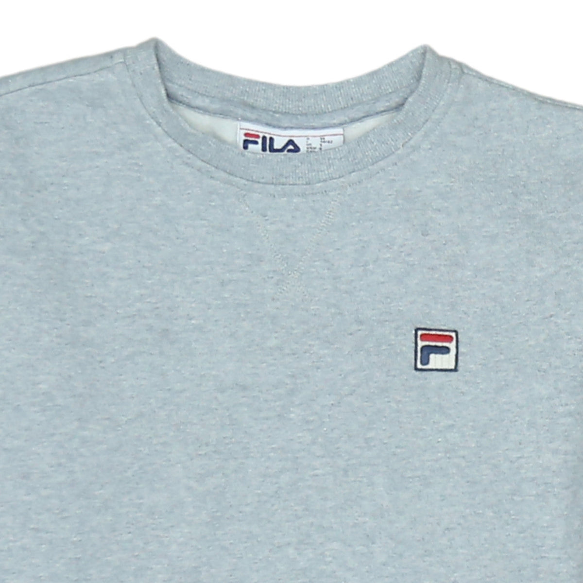 Fila Men’s Grey Crew Neck Pullover Sweatshirt Small Regular Fit