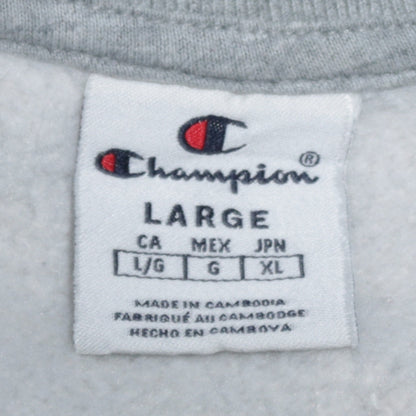 Mens UK Size L Champion Grey Pullover Sweatshirt