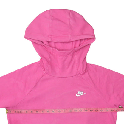 Womens UK Size M Nike Pink Pullover Hoodie