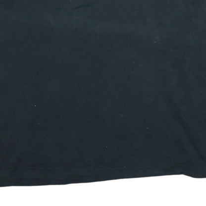 Adidas Men's Black Large 3-Stripes Crew Neck Sports T-Shirt
