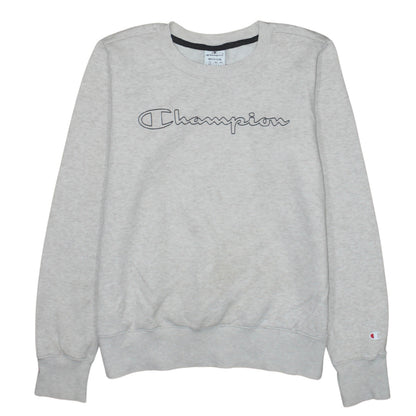 Womens UK Size M Champion Grey Pullover Sweatshirt