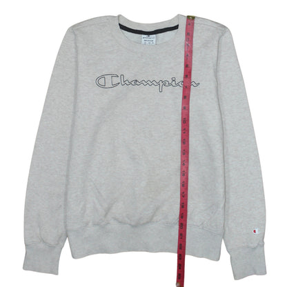 Womens UK Size M Champion Grey Pullover Sweatshirt
