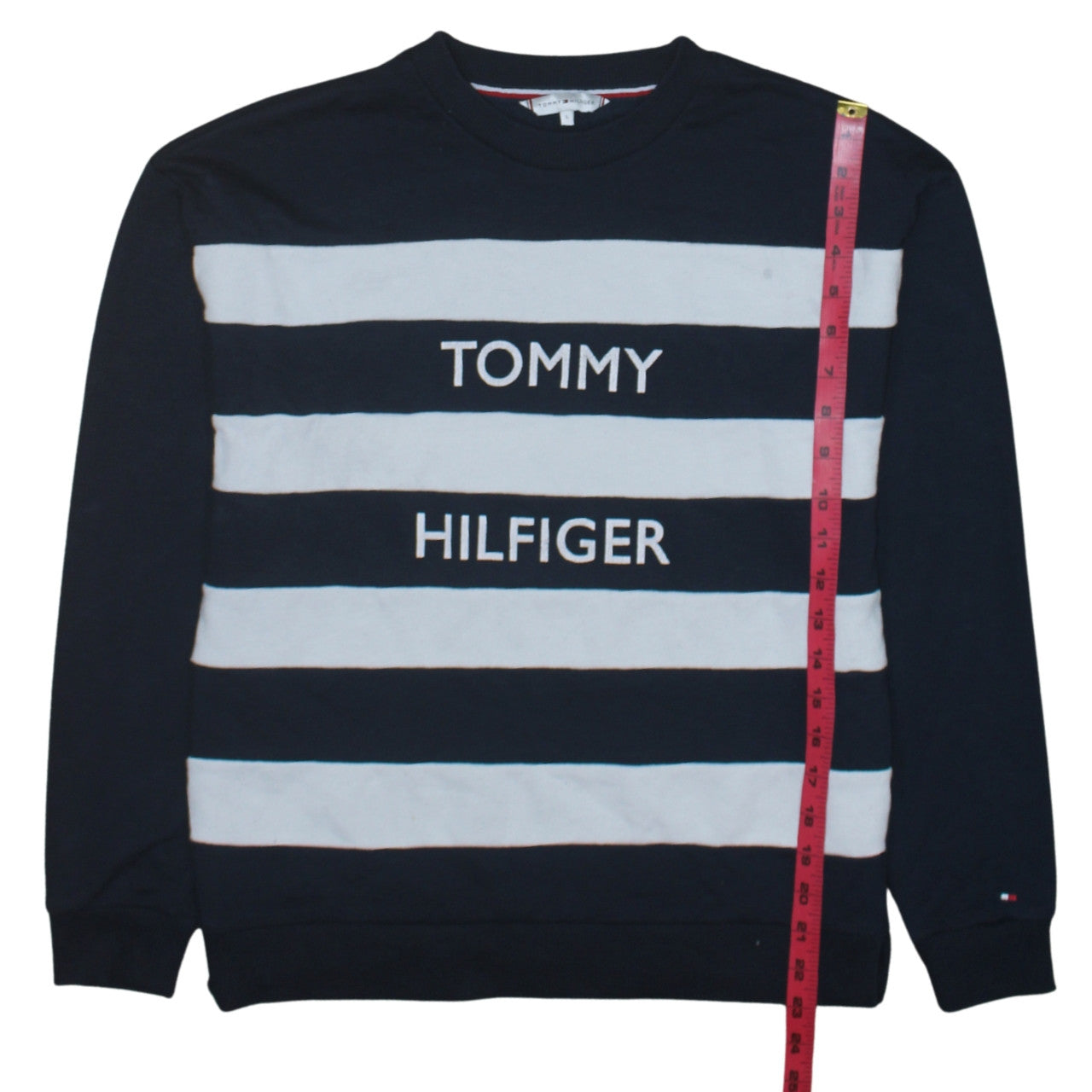 Mens UK Size L Tommy Hilfiger Blue Pullover Sweatshirt
