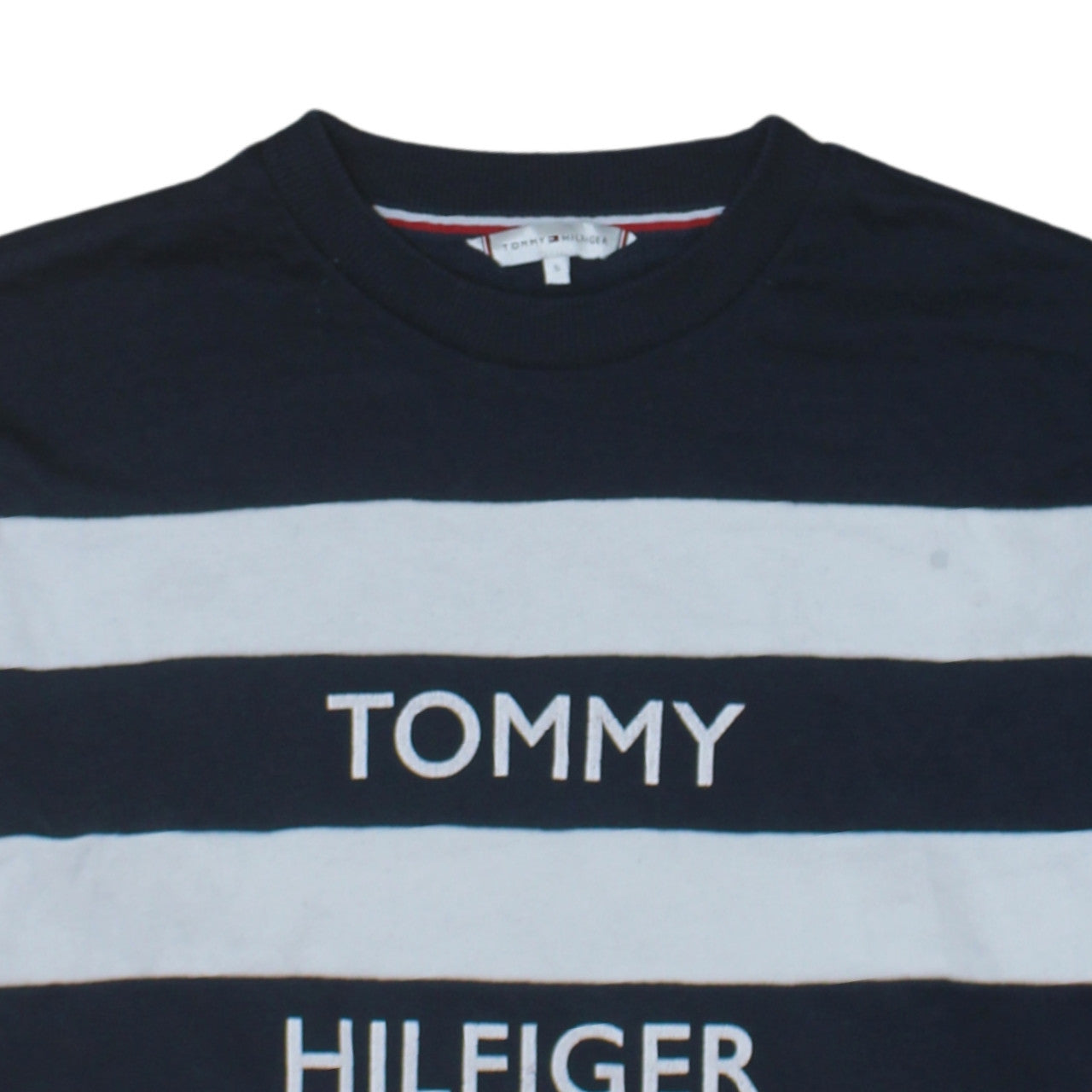 Mens UK Size L Tommy Hilfiger Blue Pullover Sweatshirt
