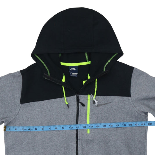 Mens UK Size L Nike Grey Full Zip Hoodie