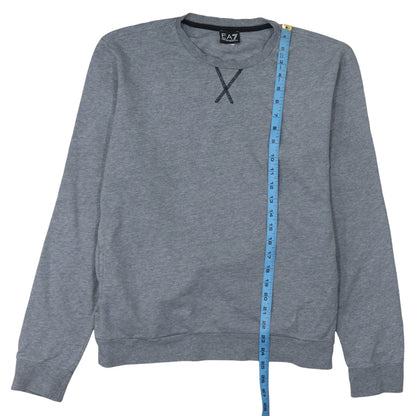 Mens UK Size XL Emporio Armani Grey Pullover Sweatshirt