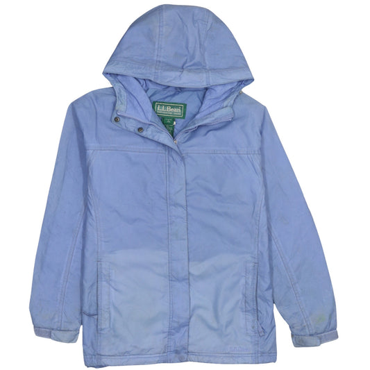Womens UK Size L L.L. Bean Blue Rain Coat