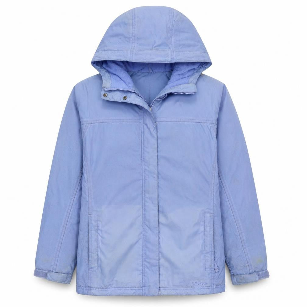 Womens UK Size L L.L. Bean Blue Rain Coat