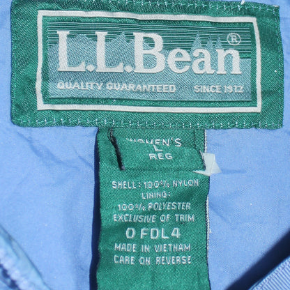 Womens UK Size L L.L. Bean Blue Rain Coat