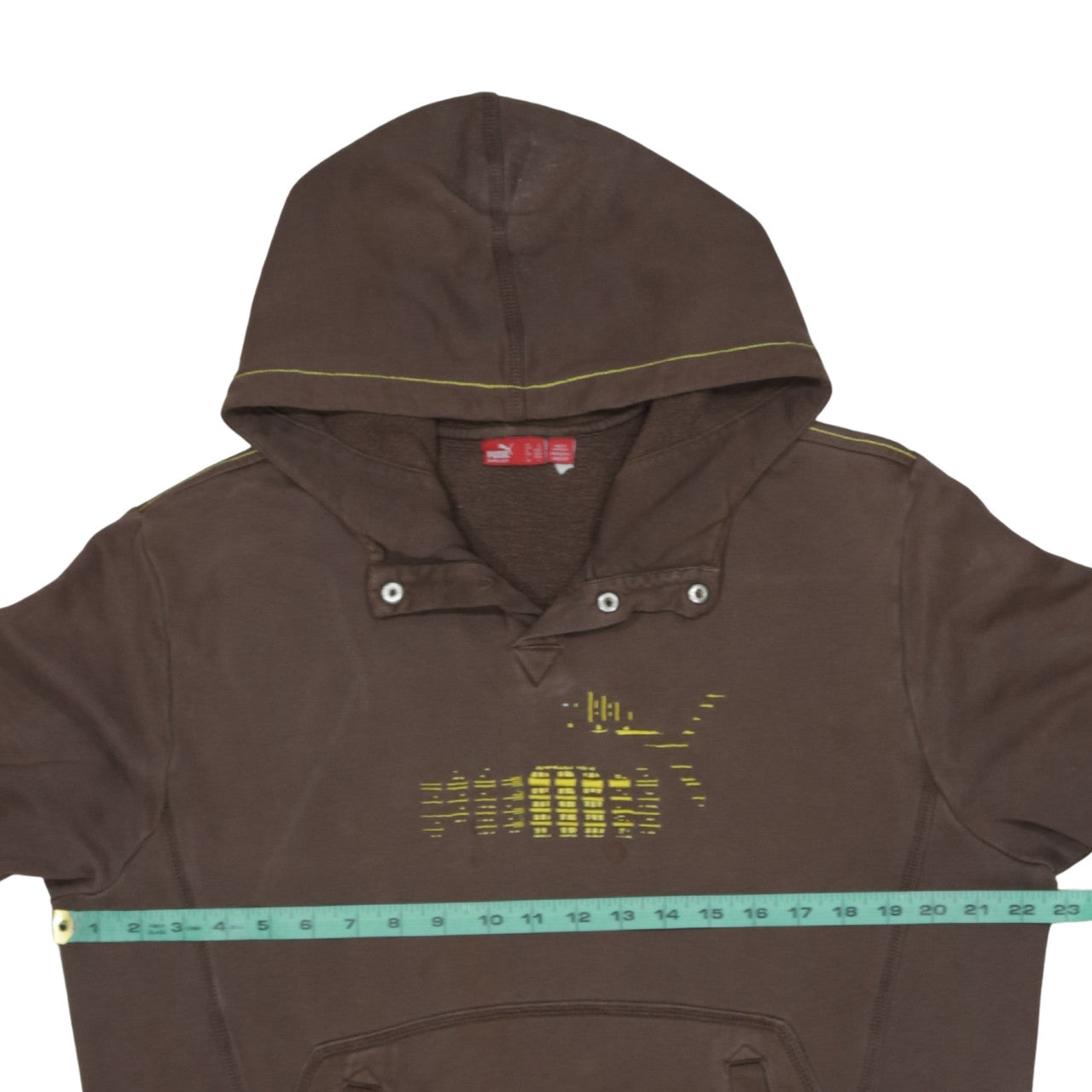 Mens UK Size L PUMA Brown Pullover Hoodie