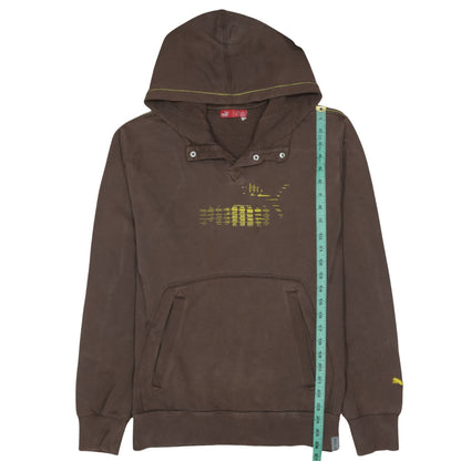 Mens UK Size L PUMA Brown Pullover Hoodie
