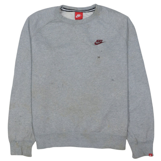 Mens UK Size M Nike Grey Pullover Sweatshirt