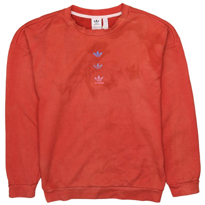 Womens UK Size XS adidas Red Pullover Sweatshirt