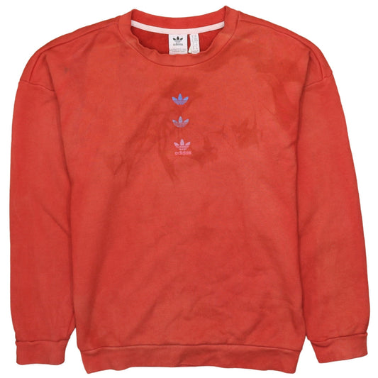 Womens UK Size XS adidas Red Pullover Sweatshirt