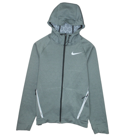 Mens UK Size S Nike Green Full Zip Hoodie