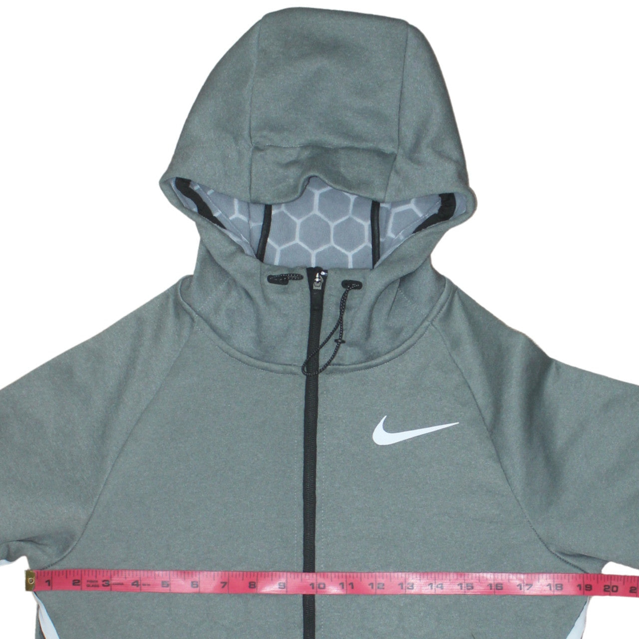 Mens UK Size S Nike Green Full Zip Hoodie