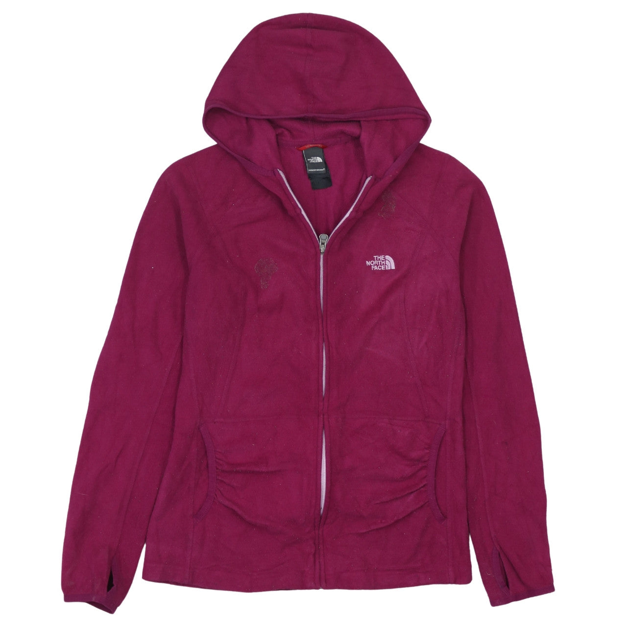 Womens UK Size M The North Face Pink Full Zip Hoodie