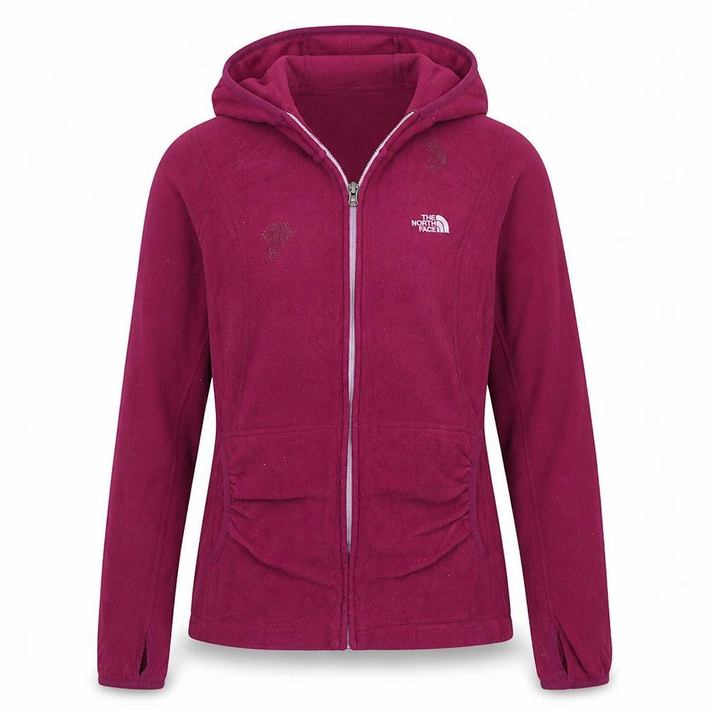 Womens UK Size M The North Face Pink Full Zip Hoodie