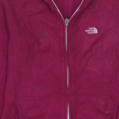 Womens UK Size M The North Face Pink Full Zip Hoodie