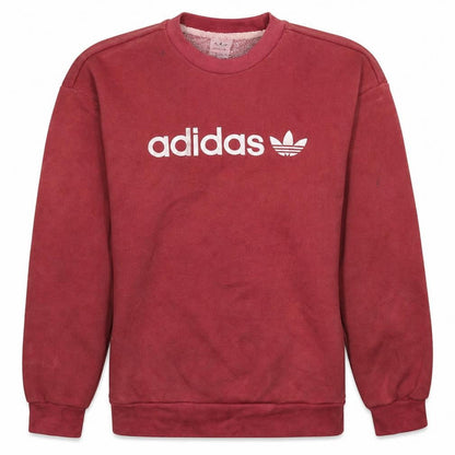 Womens UK Size XS adidas Red Pullover Sweatshirt