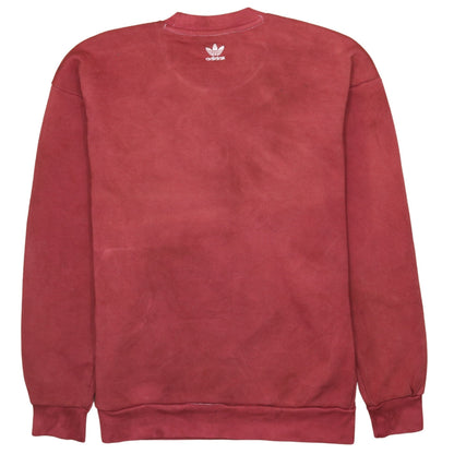 Womens UK Size XS adidas Red Pullover Sweatshirt