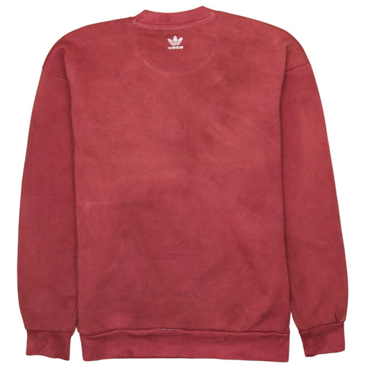 Womens UK Size XS adidas Red Pullover Sweatshirt