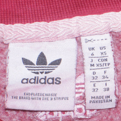 Womens UK Size XS adidas Red Pullover Sweatshirt