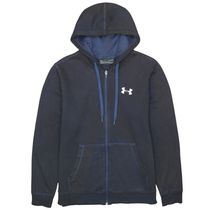 Mens UK Size L Under armour Blue Full Zip Hoodie