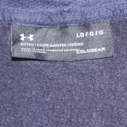 Mens UK Size L Under armour Blue Full Zip Hoodie
