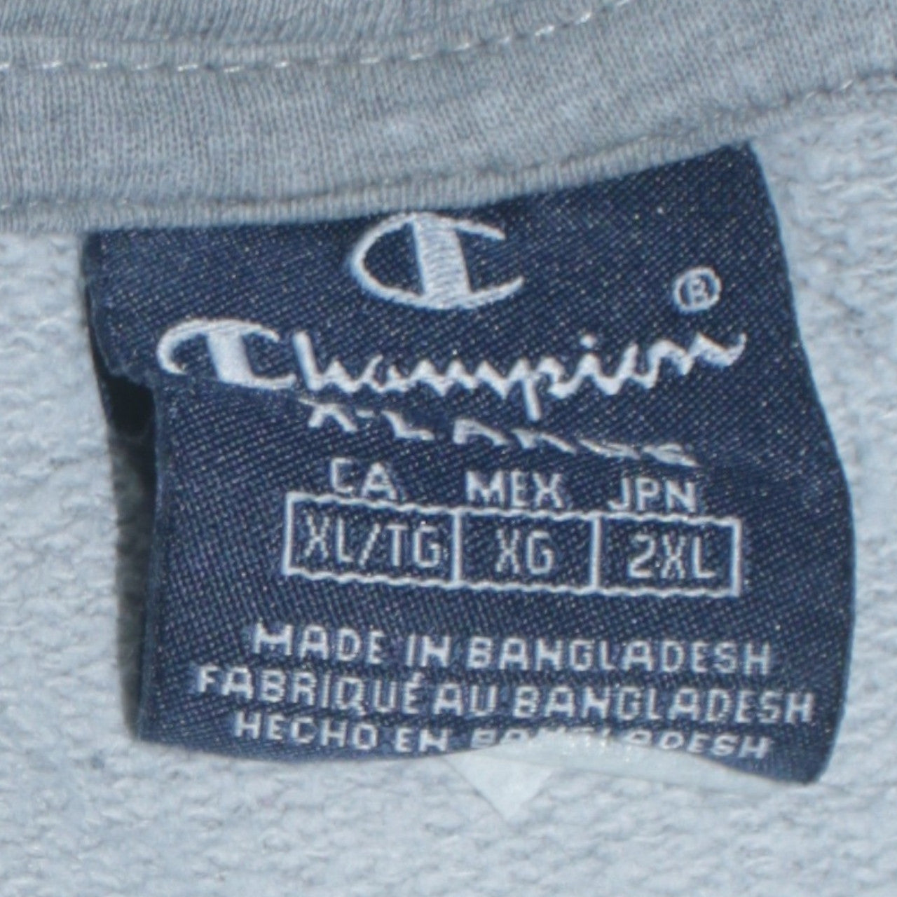 Mens UK Size XL Champion Grey Pullover Hoodie