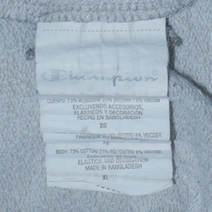 Mens UK Size XL Champion Grey Pullover Hoodie
