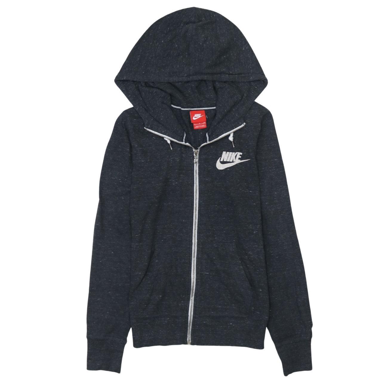 Womens UK Size S Nike Black Full Zip Hoodie