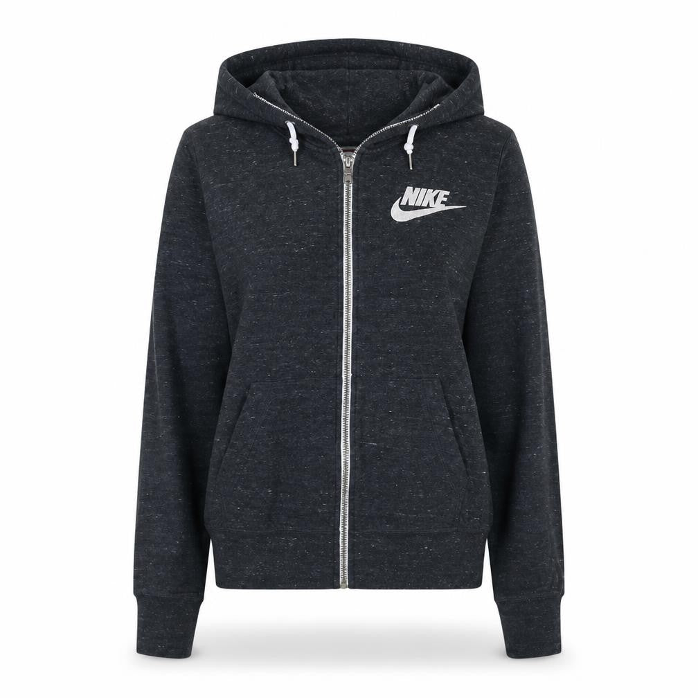 Womens UK Size S Nike Black Full Zip Hoodie